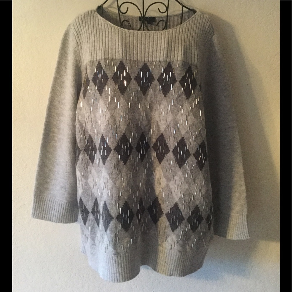 Talbots Gray Sweater